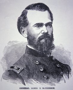 General James Birdseye McPherson (1828-64) (engraving) بواسطة المدرسة الأمريكية