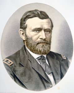 الجنرال يوليسيس سيمبسون جرانت (1822-1885) (ليثو ملون) بواسطة المدرسة الأمريكية