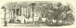 في المخيم في وارينتون سبرينغز ، أكتوبر 1863 بواسطة المدرسة الأمريكية
