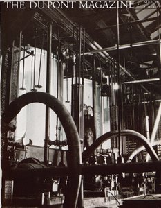 مصنع صناعي ، الغلاف الأمامي لمجلة دوبونت ، مارس 1931 بواسطة المدرسة الأمريكية