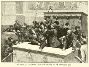 غزو الفيلق Legislatif في 4 سبتمبر 1870 بواسطة المدرسة الأمريكية