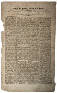 حرية الكلام والصحافة ، 1799 يناير بواسطة المدرسة الأمريكية