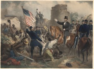 لينكولن في سيتي بوينت ، حانة. 1865 بواسطة المدرسة الأمريكية