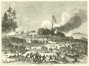 هجوم Longstreets على فورت ساندرز ، نوفمبر 1863 بواسطة المدرسة الأمريكية