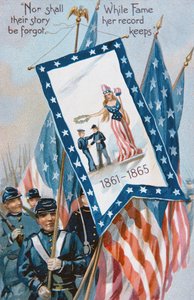 Memorial Day postcard, c.1900 (colour litho) بواسطة المدرسة الأمريكية