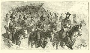 غزاة مورغان ، يوليو 1863 بواسطة المدرسة الأمريكية