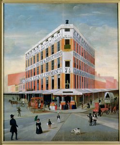 رقم 7 12 Bowery ، مدينة نيويورك ، c.1837-39 بواسطة المدرسة الأمريكية
