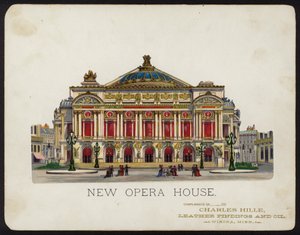 Palais Garnier opera house, Paris, France (chromolitho) بواسطة المدرسة الأمريكية