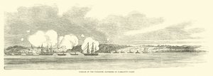 مرور بطاريات Vicksburg بواسطة أسطول Farraguts ، يونيو 1862 بواسطة المدرسة الأمريكية