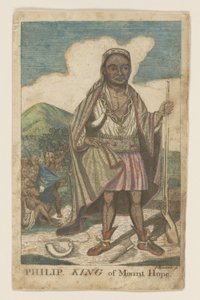 فيليب ، ملك جبل الأمل ، حانة. 1772 (نقش ملون يدويًا) بواسطة المدرسة الأمريكية