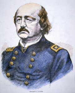 Portrait of Benjamin F. Butler (colour litho) بواسطة المدرسة الأمريكية