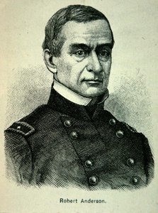 صورة للرائد روبرت أندرسون (1805-1871) (ليثو) بواسطة المدرسة الأمريكية