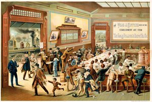 إعلان ملصق ملصق شركة شاي المحيط الأطلسي والهادئ ، 1886