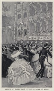 Prince of Wales Ball in the Academy of Music (litho) بواسطة المدرسة الأمريكية