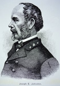 صورة للجنرال جوزيف إي.جونستون (1807-1891) (ليثو) بواسطة المدرسة الأمريكية