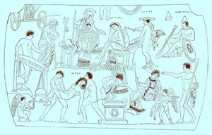 فدية Hektor ، توضيح من تاريخ اليونان بواسطة فيكتور دوروي ، نشر عام 1890 (صورة محسنة رقميًا) بواسطة المدرسة الأمريكية