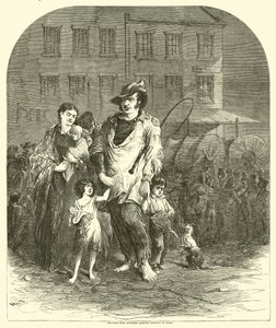 لاجئون من شمال ميسوري يدخلون سانت لويس ، سبتمبر 1864 بواسطة المدرسة الأمريكية