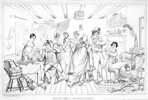 العودة من مدرسة داخلية ، من مجلة أناليتيك ، مجلة 2 ، 1820 (انظر 257118) بواسطة المدرسة الأمريكية