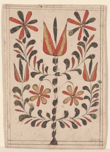 مكافأة الاستحقاق (Belohnung) ، لوحة Fraktur (قلم وحبر مع مرحاض على ورق) بواسطة المدرسة الأمريكية