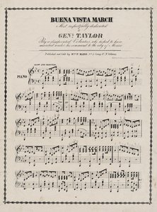 Sheet Music, Buena Vista March بواسطة المدرسة الأمريكية