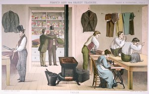 خياط ، لوحة من Prangs Aids for Object Teaching ، 1874 بواسطة المدرسة الأمريكية