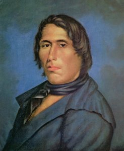 تيكومسيه (1768-1813) (زيت على قماش) بواسطة المدرسة الأمريكية