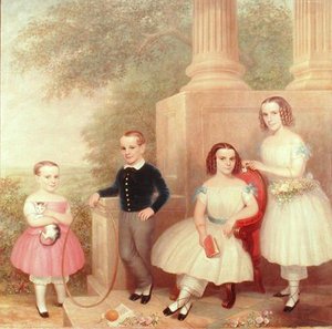 أطفال أبيل ، 1852-55 (زيت على قماش) بواسطة المدرسة الأمريكية