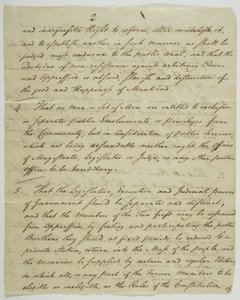 شرعة الحقوق ، نسخة موقعة في القاعة الفيدرالية ، 1789 (بالحبر على الورق) بواسطة المدرسة الأمريكية