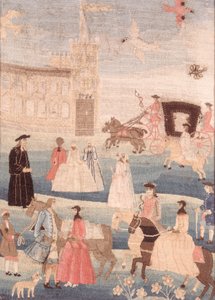 نسيج زفاف Chandler ، c.1756 بواسطة المدرسة الأمريكية