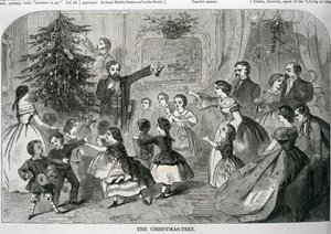 شجرة عيد الميلاد ، صورة توضيحية من "هاربر ويكلي" ، 1870 بواسطة المدرسة الأمريكية