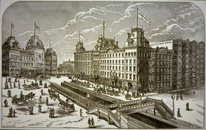 The Grand Union Hotel, New York City (litho) بواسطة المدرسة الأمريكية