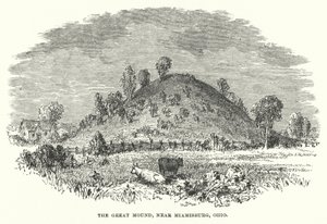 The Great Mound, near Miamisburg, Ohio (engraving) بواسطة المدرسة الأمريكية