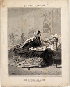 رسالة للمنزل ، توضيح من اسكتشات الحملة ، 1863