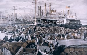 The New Orleans Levee بواسطة المدرسة الأمريكية
