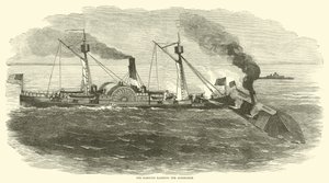 ال Sassacus صدمت Albemarle أكتوبر 1864 بواسطة المدرسة الأمريكية