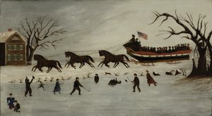 Suffragettes يأخذ جولة مزلقة ، 1870-1890 بواسطة المدرسة الأمريكية