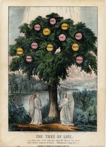 شجرة الحياة ، حانة. بواسطة Currier & Ives ، 1870 بواسطة المدرسة الأمريكية