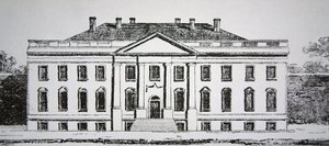 The White House in 1807 (engraving) بواسطة المدرسة الأمريكية