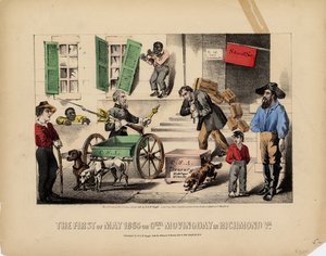 الأول من مايو 1865 ، أو Genl. تتحرك اليوم في ريتشموند فا. ، ليث. بقلم Kimmel & Forster ، نشر بواسطة H. & W. Voight ، نيويورك ، 1865 بواسطة المدرسة الأمريكية