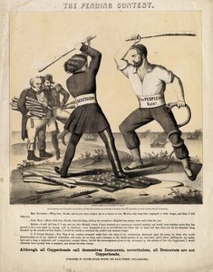 المسابقة المعلقة ، التي نشرها أوليفر إيفانز وودز: Herline & Hensel Lith. ، فيلادلفيا ، 1863