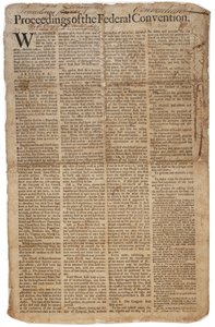 الدستور الأمريكي ، ج 10 سبتمبر 1787 (انظر أيضًا GLC 696084) بواسطة المدرسة الأمريكية