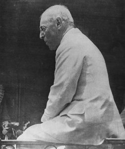 وودرو ويلسون (1856-1924) الرئيس الثامن والعشرون للولايات المتحدة ، من لو ميروار ، 1918