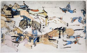 معركة ليتل بيجورن ، مونتانا ، الولايات المتحدة الأمريكية ، 25-26 يونيو 1876 c1900