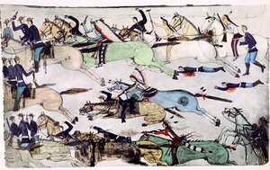 معركة القرن الكبير الصغير ، مونتانا ، الولايات المتحدة الأمريكية ، 25-26 يونيو 1876 ، c1900