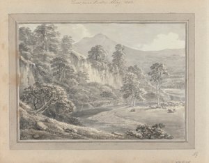 مناظر في إنجلترا واسكتلندا وويل: منظر بالقرب من Bolton Abbey بواسطة عاموس جرين