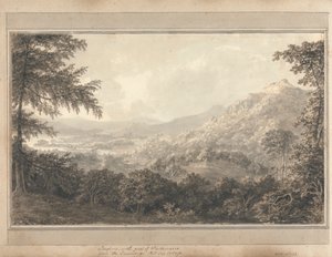 مناظر في إنجلترا واسكتلندا وويلز: Loughrig مع جزء من Windemere من الشرفة في Hill Top Cottage بواسطة عاموس جرين