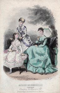 - ورقة الموضة الفرنسية "Magasin des Demoiselles" باريس ، 25 يونيو بواسطة أنيس تودوز
