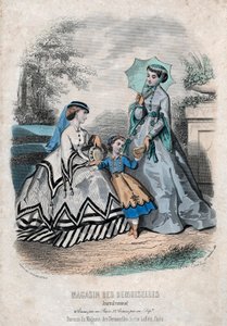 - ورقة الموضة الفرنسية "Magasin des Demoiselles" باريس ، 25 سبتمبر بواسطة أنيس تودوز
