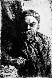صورة للشاعر بول فيرلين 1844-1896 ، 1895 بواسطة المختلف هو ليونارد زورن