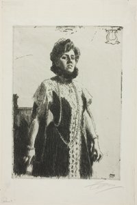Oxenstierna (السيدة Aurore Klintberg ، née Oxenstierna ، الطول الكامل) بواسطة المختلف هو ليونارد زورن